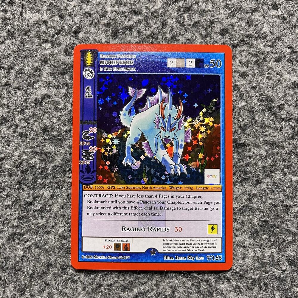 Metazoo x EBay Mishipeshu 7/165 Full Holo Wilderness Stamped NM